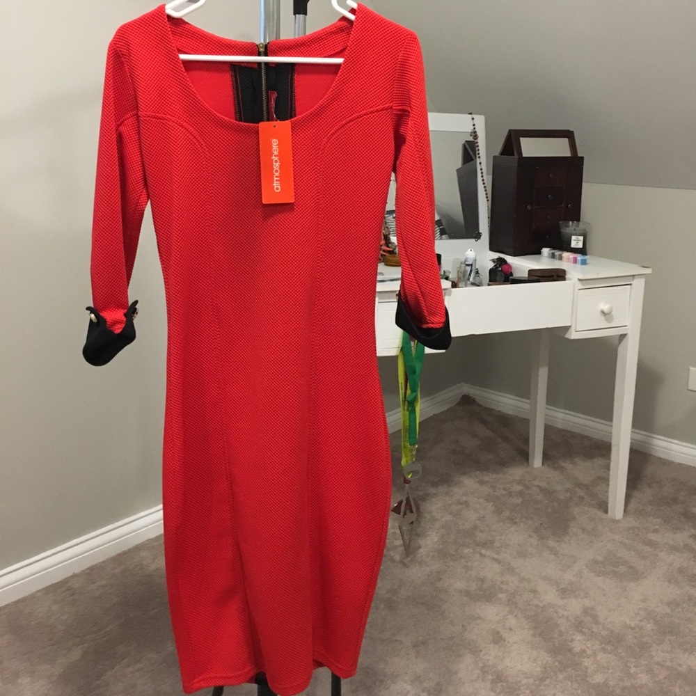 Classy red dress
